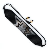 Hot Selling Fashion Rice Beads Woven Handmade Geometric Bracelet Wholesale sku image 3