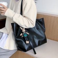 Large-capacity Handbags Fashion Big Simple Soft Leather Shoulder Tote Bag main image 6