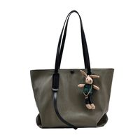 Large-capacity Handbags Fashion Big Simple Soft Leather Shoulder Tote Bag main image 3