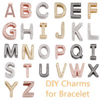 New Stainless Steel Watch Chain Bracelet Diy Adjustable Mesh Strap 26 English Alphabet Accessories main image 2