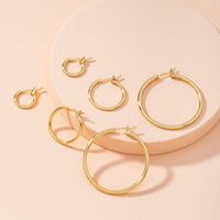 New Trendy Big Hoop Fashion Exaggerated Earrings For Women Hot-saling Wholesale main image 3