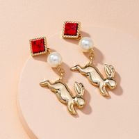 Simple Rabbit Earrings Exaggerated Fashion High-quality Earrings For Women main image 1