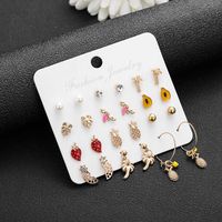 Korean Style Coconut Fruit Earrings Fashion All-match Jewelry Set main image 3