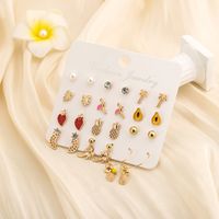 Korean Style Coconut Fruit Earrings Fashion All-match Jewelry Set main image 4