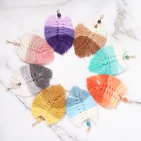 Bohemian Holiday Style New Handmade Cord Woven Colorful Tassel Pendant Key Chain Wholesale main image 6
