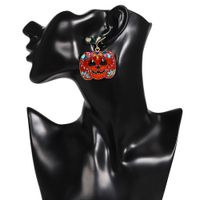 Hot-selling Halloween Pumpkin Pendant Fun Smiley Face Diamond Fashion Stud Boucles D&#39;oreilles main image 6