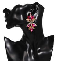 Fashion Multi-layer Alloy Diamond-studded Rhinestone Flower Women's Earrings main image 6