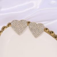 Hot Sale Autumn Wholesale Alloy Full Diamond Women's Silver Earrings main image 3