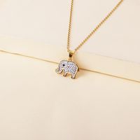 Fashion New Stainless Steel Elephant Pendant Necklace For Women main image 3