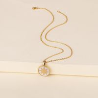 Fashion Stainless Steel Steering Wheel Pendant Necklace Wholesale main image 4