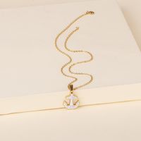 Fashion New Stainless Steel Anchor Pendant Necklace For Women main image 4