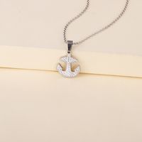 Fashion New Stainless Steel Anchor Pendant Necklace For Women main image 5