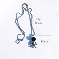 New Fashion Autumn Astronaut Necklace Sweater Chain For Women sku image 8