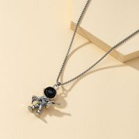 New Fashion Autumn Astronaut Necklace Sweater Chain For Women sku image 9