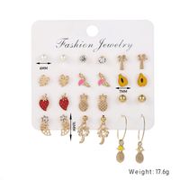 Korean Style Coconut Fruit Earrings Fashion All-match Jewelry Set sku image 1
