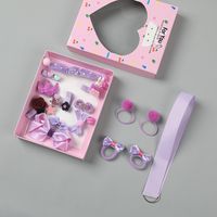 Korea Headdress Gift Box 18-piece Hairpin Set Baby Crown Children's Hairpin Head Rope Hair Accessories sku image 7