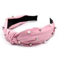 New Korean Nail Pearl Headband Ladies Fashion Fabric All-match Hair Accessories sku image 3