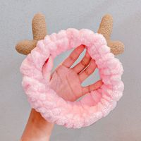 Korean Ladies Makeup Bow Tie Wild Plush Hairband Hair Accessories sku image 37