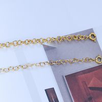 Fashion Tide Round Heart Sleeve Titanium Steel Twist Piece Ring Necklace Bracelet Clavicle Chain Set main image 4