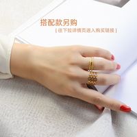Fashion High-level Simple Frosted Titanium Steel Rings main image 4