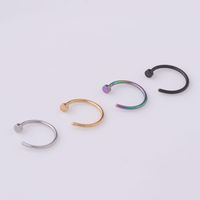 Fashion Geometric Stainless Steel Plating Nose Studs main image 4