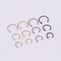 Fashion Geometric Stainless Steel Plating Nose Studs main image 2