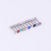 Ear Cartilage Rings & Studs Fashion Geometric 316 Stainless Steel  Diamond main image 3