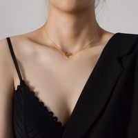 Collar Chapado En Acero De Titanio Todo Fósforo Con Letra Inglesa Fashion M sku image 17