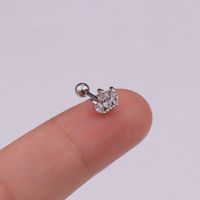 Ear Cartilage Rings & Studs Fashion Crown Copper Plating sku image 3