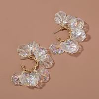 Mori Serie Blütenblatt Blumen Einfache Lange Perle Quaste Ohrringe sku image 1