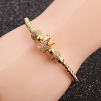 Hot-selling New Micro-inlaid Wheel Elbow Crown Men's Bracelet Set main image 3