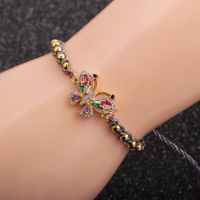 Hot-selling New Micro-inlaid Zircon Butterfly Copper Bracelet For Women Hot-saling main image 2