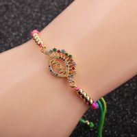 Nueva Pulsera De Cadena De Cuerda Roja Con Cuerda Negra De Color De Cuerda Negra Con Incrustaciones De Mom Para Mujer main image 3