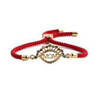New Micro-inlaid Mom Black Rope Color Rope Red Rope Chain Bracelet For Women main image 6