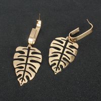 Bohemian Ethnic Style Alloy Long Gold Earrings For Women main image 5