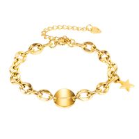 Großhandel Trend Wild Disc Star Anhänger Damen Titan Stahl Armband Schmuck main image 6