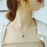 Korean Popular Cute Diamond-studded Gourd Jewelry Necklace Wholesale main image 6