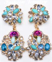 Europe And Rhinestone Earrings Nhjq2184 sku image 1