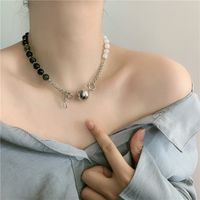 Fashion Agate Two-color Stitching Necklace   Women's Necklace main image 3