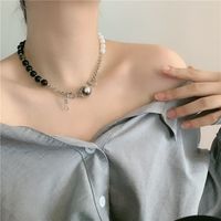 Fashion Agate Two-color Stitching Necklace   Women's Necklace main image 4