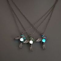 Luminous Hollow Diy Cage Christmas Tree Women's Necklace main image 4