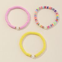 New Fashion Handmade Beaded All-match Color Soft Ceramic Bracelet For Women main image 4