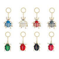 New Diamond Alloy Keychain Pendant Cute Animal Insect Shape Pendant Bag Accessory Pendant main image 4