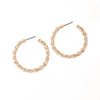 Korean New Exaggerated Twisted Geometric Round  Alloy Earrings Wholesale main image 6