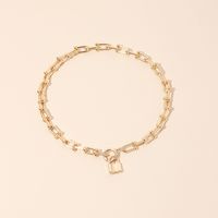 Fashion Lock Key Pendant Necklace Women's  Clavicle Chain Wholesale main image 1