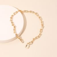 Fashion Lock Key Pendant Necklace Women's  Clavicle Chain Wholesale main image 3