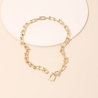Fashion Lock Key Pendant Necklace Women's  Clavicle Chain Wholesale main image 4
