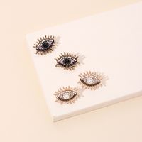 Fashion Retro Full Diamond Eye  Demon Eye Earrings For Women main image 1