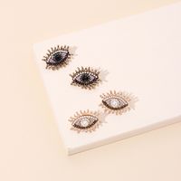 Pendientes De Ojo De Demonio De Ojo De Diamante Completo Retro De Moda Para Mujer main image 1