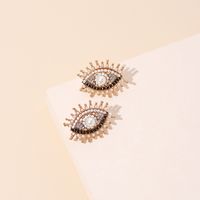 Fashion Retro Full Diamond Eye  Demon Eye Earrings For Women main image 5